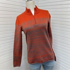 Prana Rosalia Quarter Zip Wool Blend Sweater